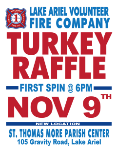 Lake Ariel Volunteer Fire Company  Turkey Raffle