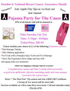 2nd Annual Pajama Party for the Cause