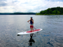 Paddleboarding on Lake Wallenpaupack