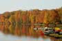 Camp on the shores of Keen Lake in Wayne County Pa