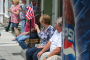 Flags are flying at the Hawley Parade for the 4th of July