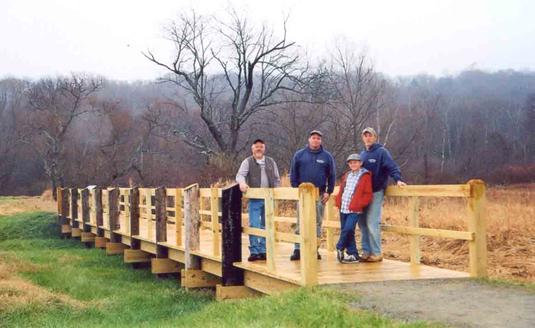 Carlton Memorial Park and Dreher Riparian Trail in Newfoundland Wayne County Pennsylvania in the Pocono Mountains